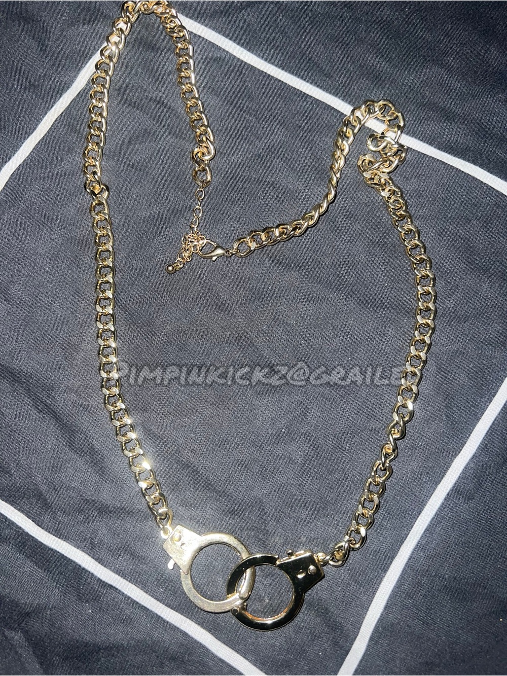 ASOS gold handcuff necklace
